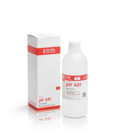 Wolf special offer - Buffer solutions Hanna Instruments HI-7004L, Technical buffer, pH 4.01, 500 mL bottle, calibration/verification purpose, 24 months shelf-life OFFER ENDS 30-06-2026